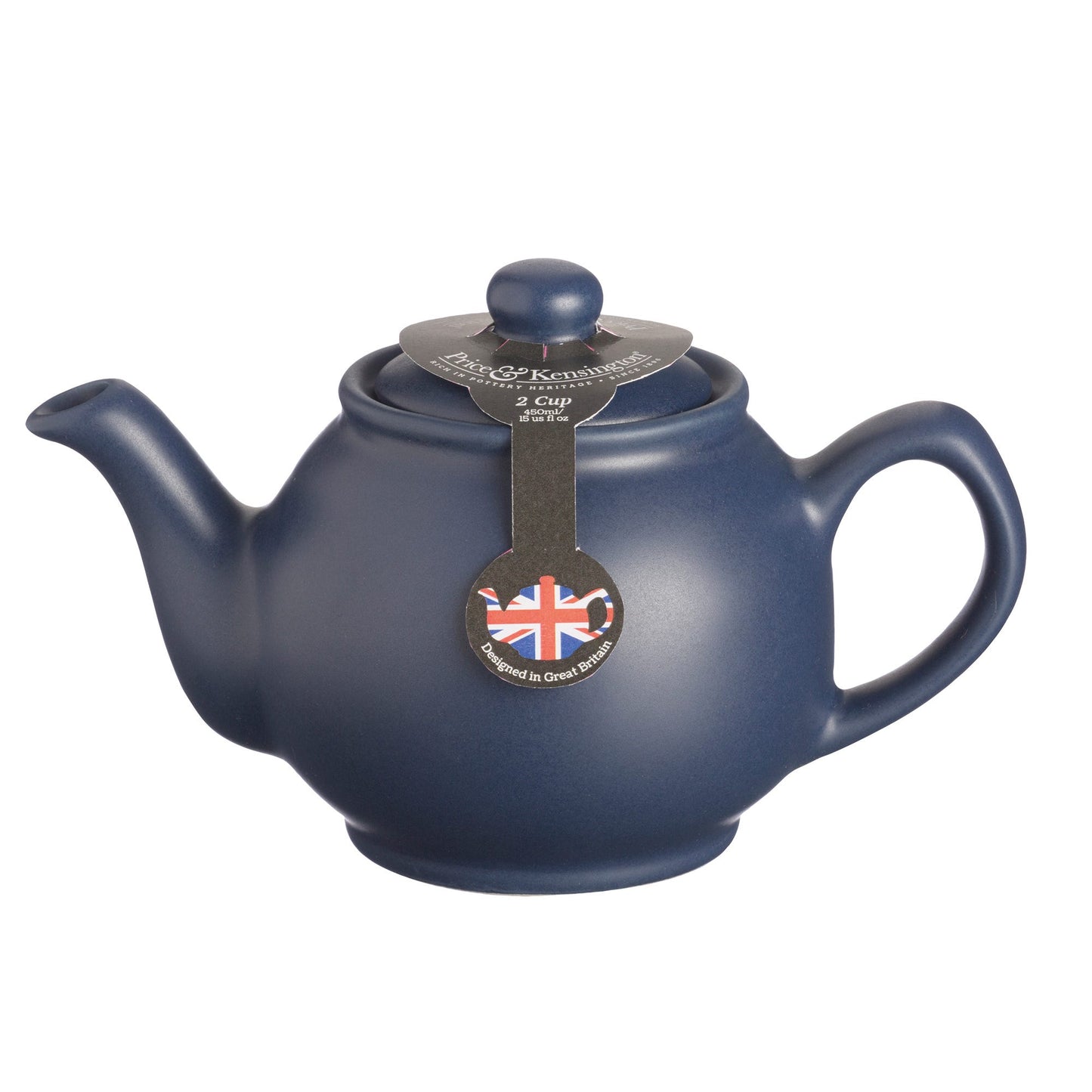 Price & Kensington Matt Navy Blue 2 Cup Teapot