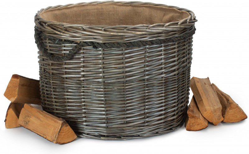 SIZE 3 ANTIQUE WASH ROUND STORAGE BASKET