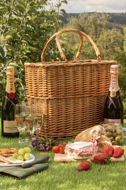 GREEN TWEED COOLER BASKET