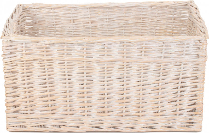 EXTRA LARGE WHITE WASH STORAGE BASKET