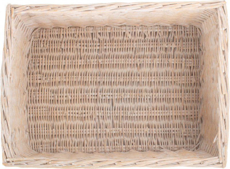 EXTRA LARGE WHITE WASH STORAGE BASKET