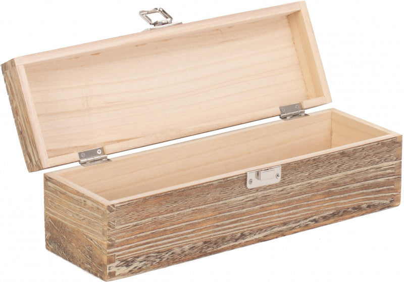Single Bottle Oak Effect Wooden Box