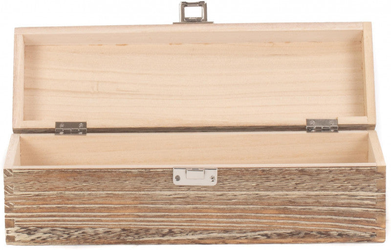 Single Bottle Oak Effect Wooden Box