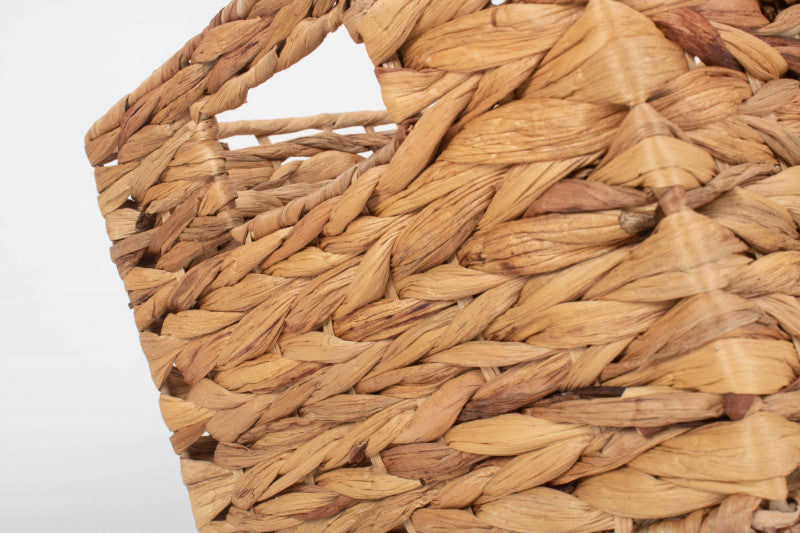 SMALL WATER HYACINTH RECTANGULAR STORAGE BASKET