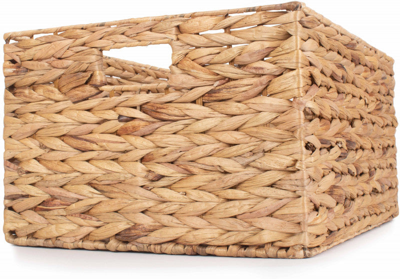 LARGE WATER HYACINTH RECTANGULAR STORAGE BASKET