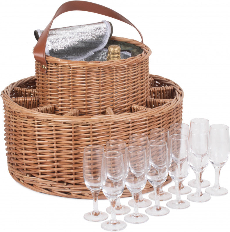 GREEN TWEED CHILLED GARDEN PARTY BASKET