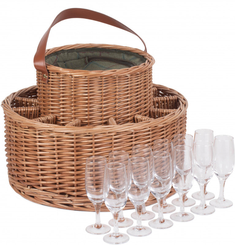 GREEN TWEED CHILLED GARDEN PARTY BASKET