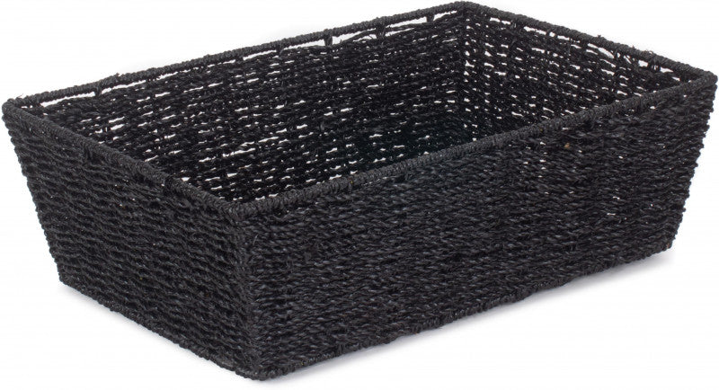 EXTRA LARGE BLACK PAPER ROPE TRAY