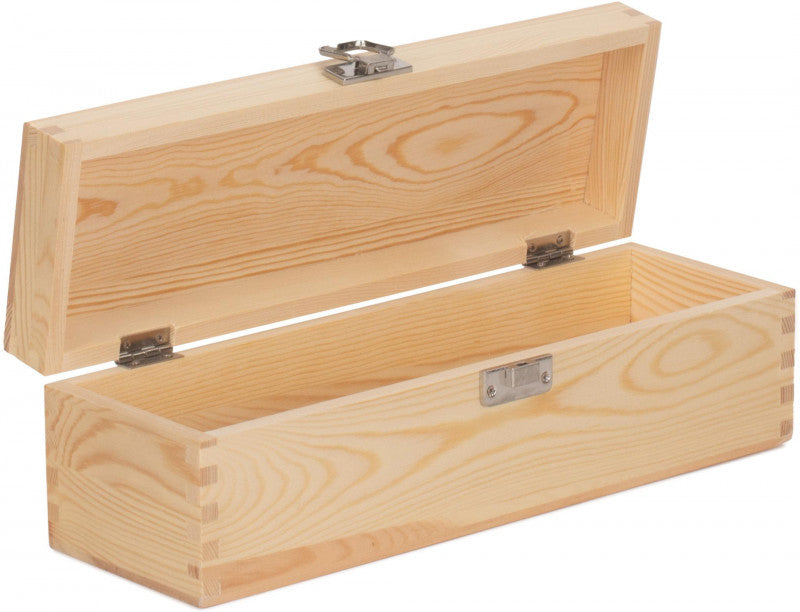 Single Bottle Clear Varnish Wooden Box