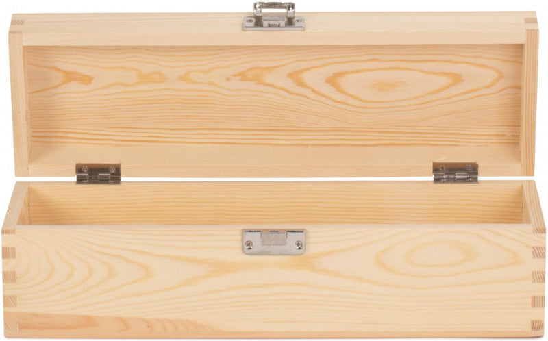 Single Bottle Clear Varnish Wooden Box