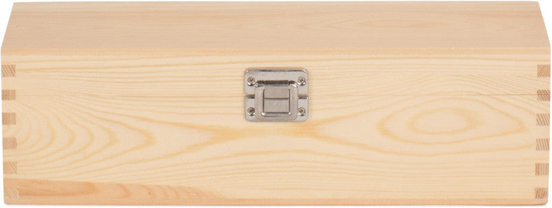 Single Bottle Clear Varnish Wooden Box