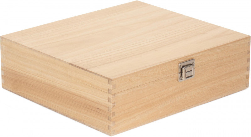 THREE BOTTLE CLEAR VARNISH WOODEN BOX