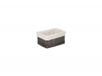 SMALL ANTIQUE WASH FINISH TRAY WITH LINING