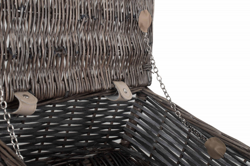 14" ANTIQUE WASH SPLIT WILLOW HAMPER