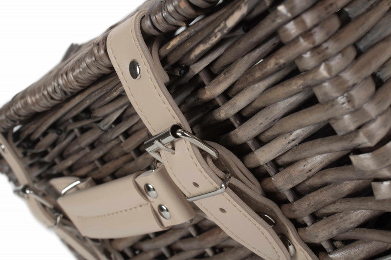 14" ANTIQUE WASH SPLIT WILLOW HAMPER