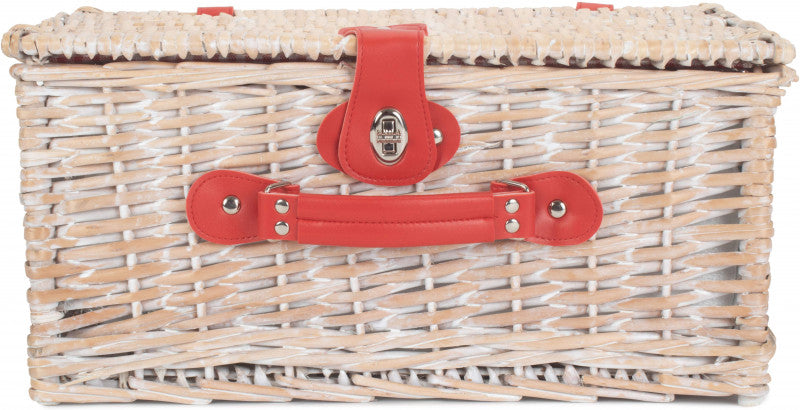 RED & WHITE GINGHAM 2 PERSON FITTED HAMPER