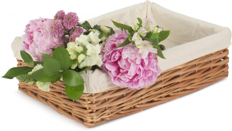 LARGE LINED STRAIGHT-SIDED RECTANGULAR TRAY