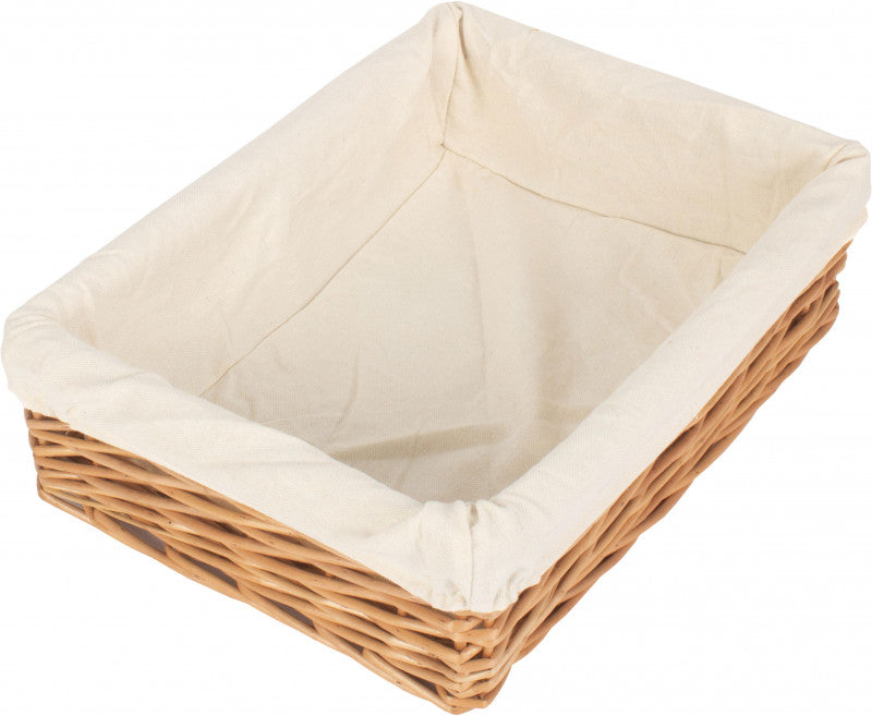 LARGE LINED STRAIGHT-SIDED RECTANGULAR TRAY