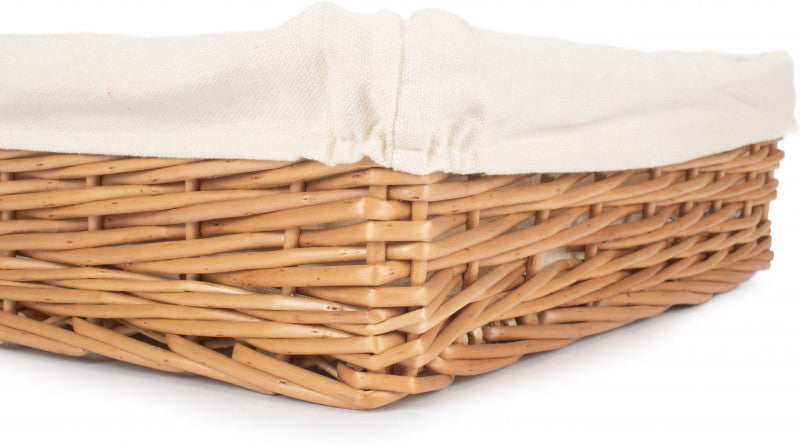 LARGE LINED STRAIGHT-SIDED RECTANGULAR TRAY