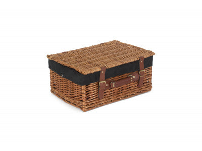 16" LIGHT STEAMED HAMPER with BLACK LINING