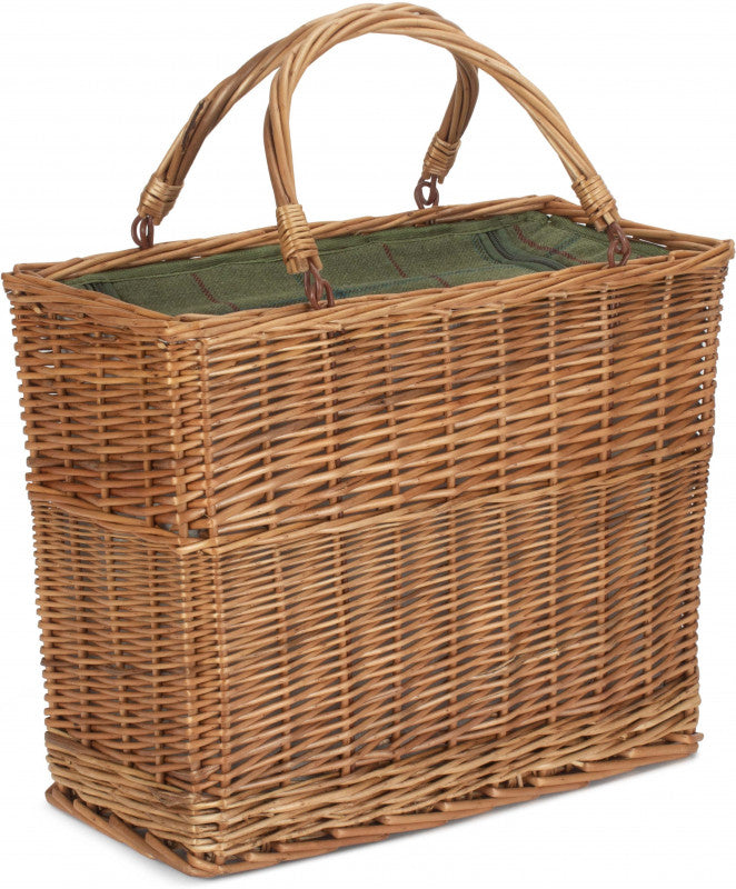 GREEN TWEED COOLER BASKET