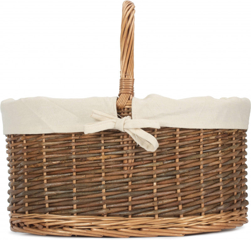 COUNTRY OVAL SHOPPER with WHITE LINING