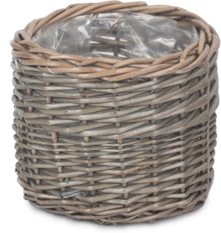 SMALL ROUND ANTIQUE WASH PLANTER