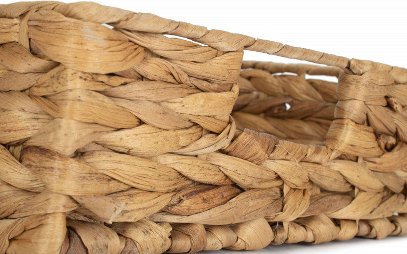 Small Shallow Rectangular Water Hyacinth Storage Basket WH007/1
