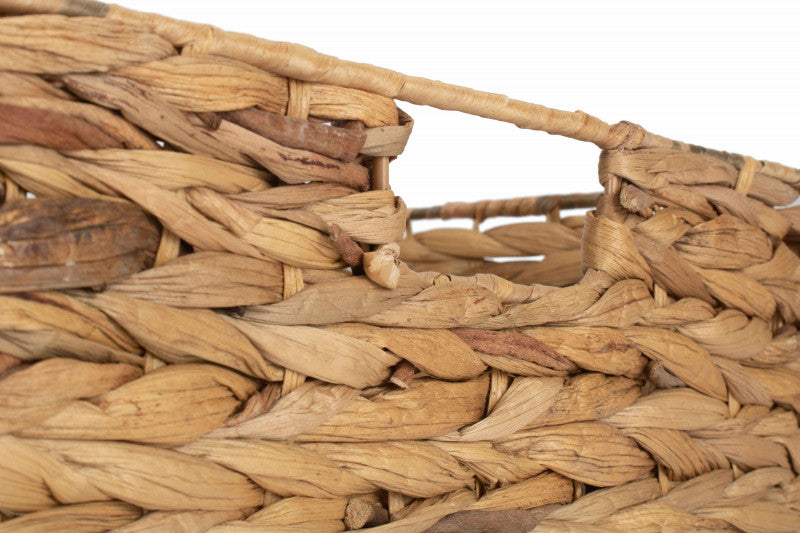 Large Shallow Rectangular Water Hyacinth Storage Basket WH007/3