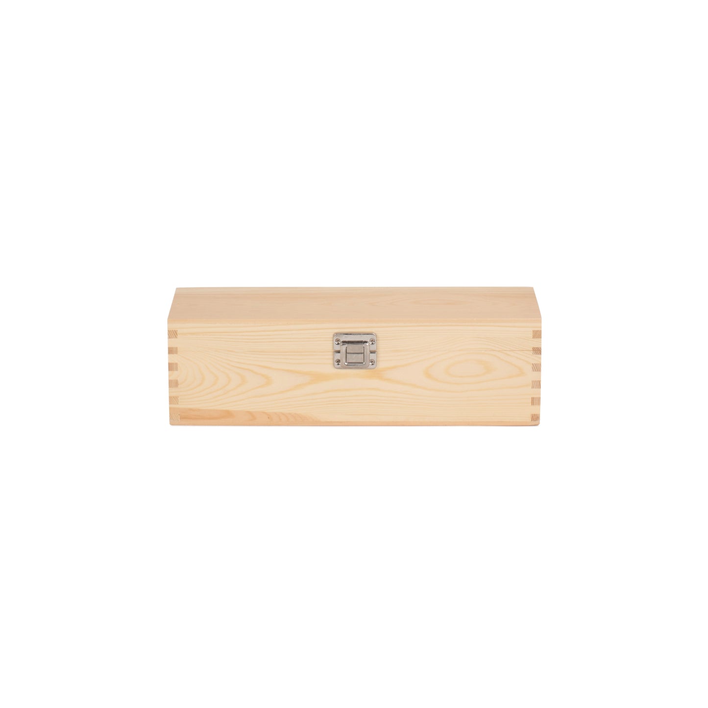 Single Bottle Clear Varnish Wooden Box
