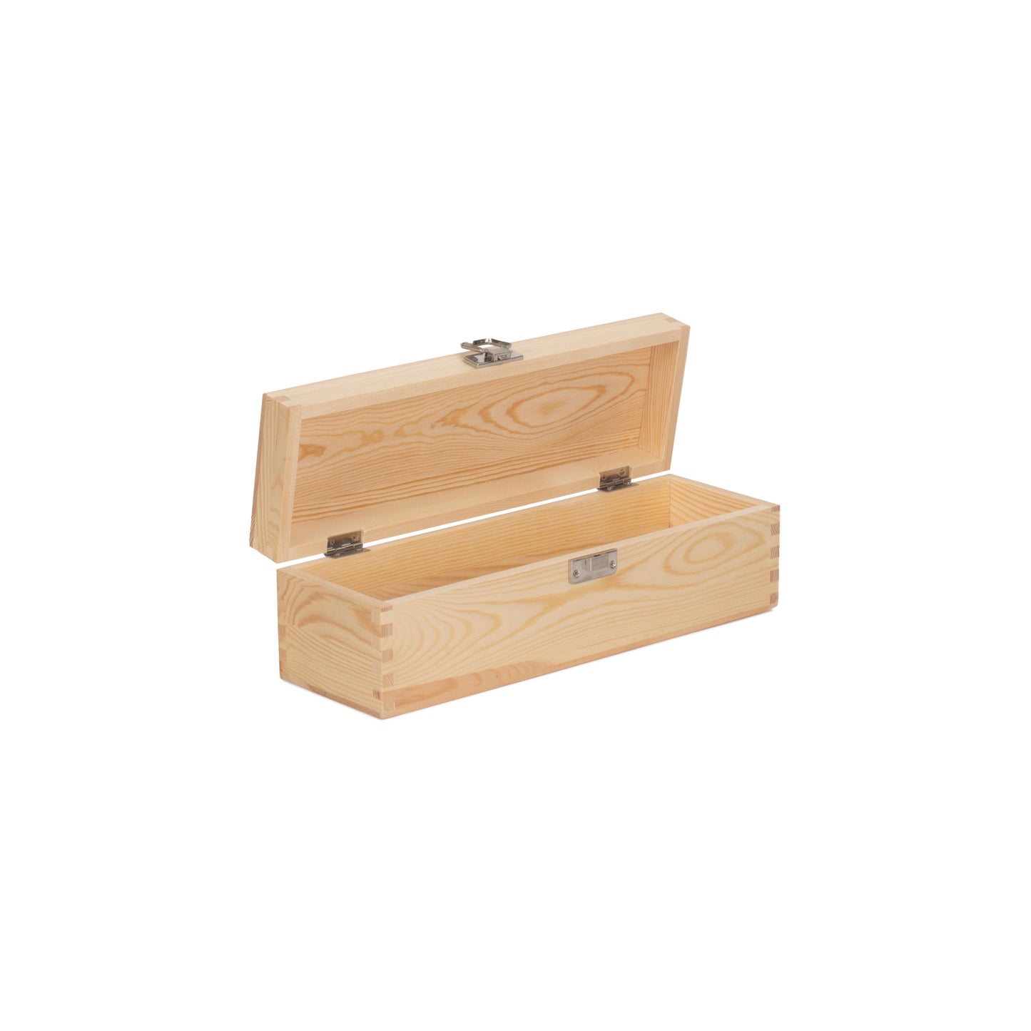 Single Bottle Clear Varnish Wooden Box