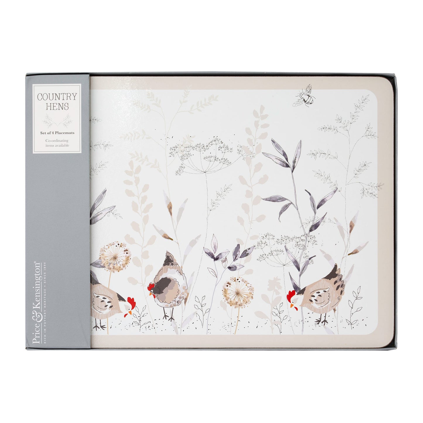 Price & Kensington Country Hens Set Of 4 Placemats