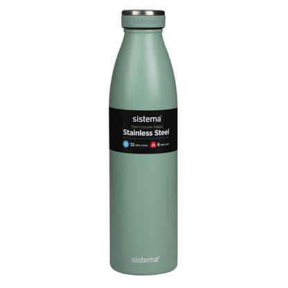 Sistema 750ml Stainless Steel Double Walled Bottle