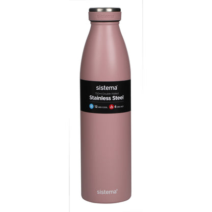 Sistema 750ml Stainless Steel Double Walled Bottle