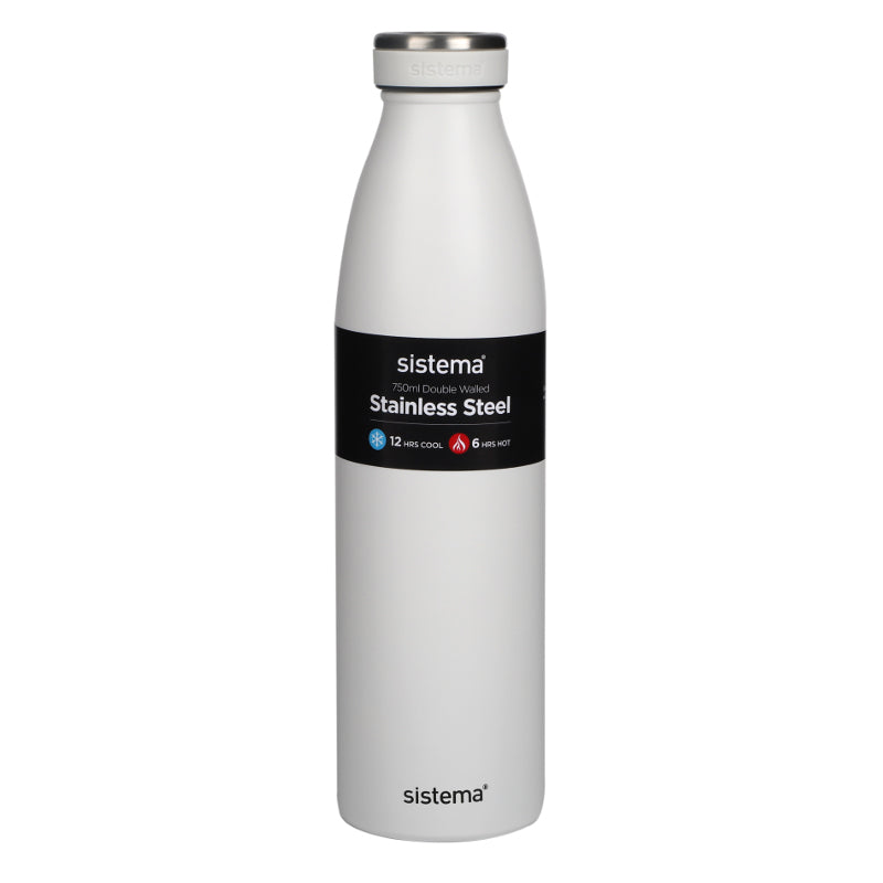 Sistema 750ml Stainless Steel Double Walled Bottle