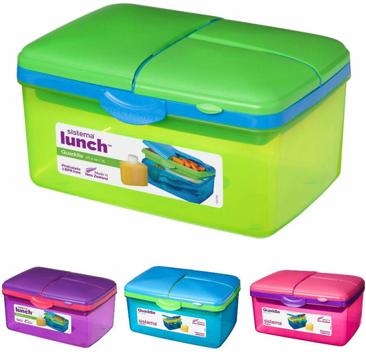 Sistema Quaddie Lunch Box, 1.5 liter - Multi Color price in Egypt,   Egypt