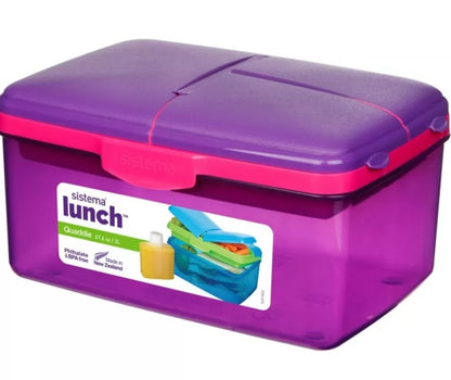 Sistema Lunch Trends 2L Quaddie Lunch Box