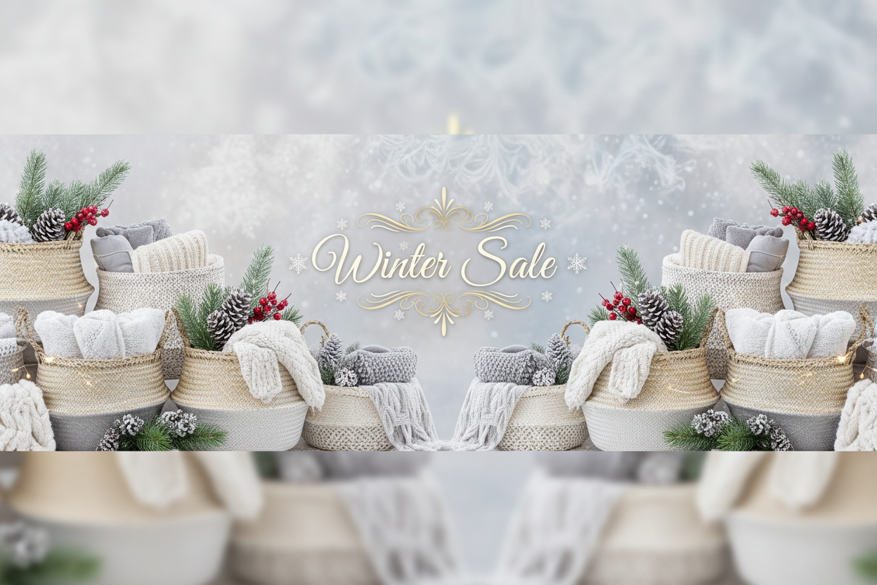 add the text Winter sale in a Christmas style font
