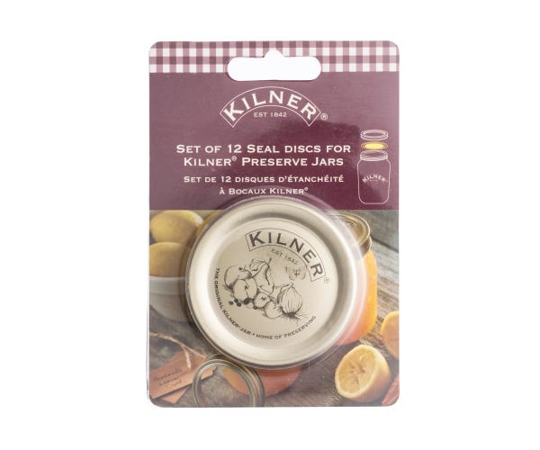 Kilner Set Of 12 Preserve Jar Lid Seals