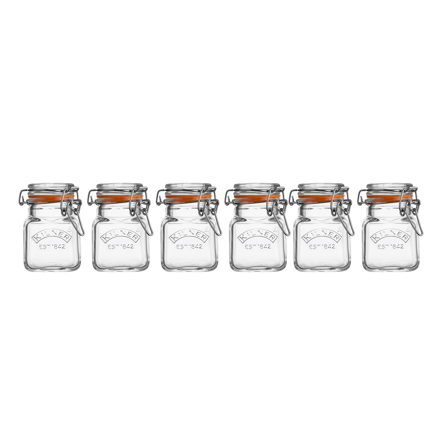 Kilner Glass Clip Top Spice Jar Set