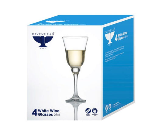 Ravenhead Avalon Set Of 4 White Wine Glasses 25cl