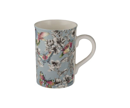 Price & Kensington Hummingbird Floral Duckegg Mug 300ml