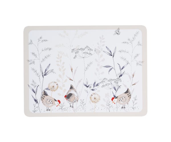 Price & Kensington Country Hens Set Of 4 Placemats