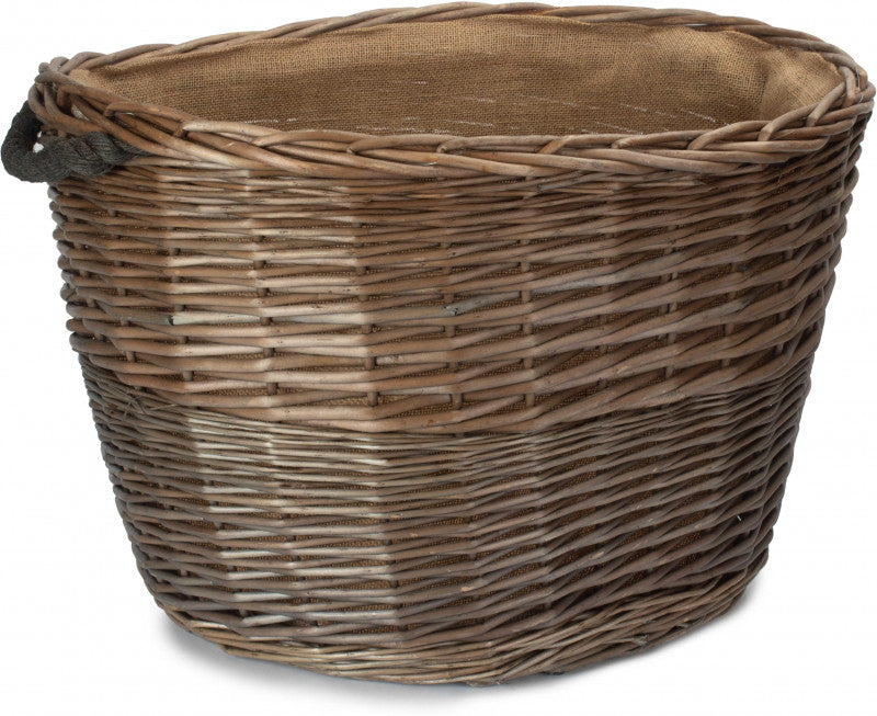 Large Oval Log Basket