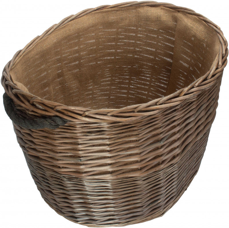 Large Oval Log Basket