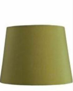 CIMC Home 10 Inch Premium Faux Silk Tall Drum Lampshade - Moss Green