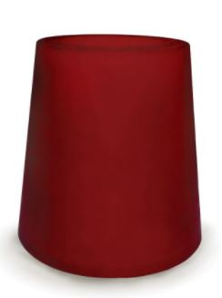 CIMC Home - 12 inch Hot Chilli Red Faux Silk Cone Lampshade