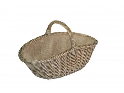 SMALL ANTIQUE WASH HARVESTING BASKET