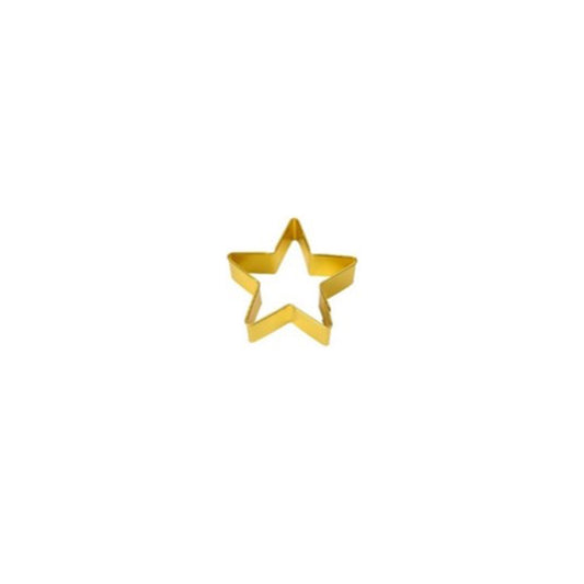 5.5cm Star Cookie Cutter - Gold