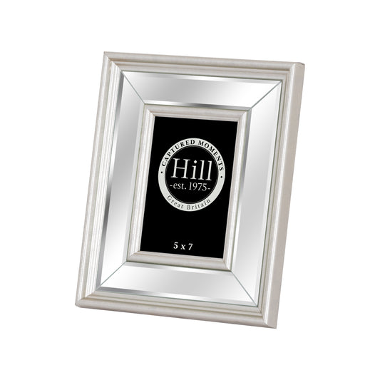 Silver Bevelled Mirrored Photo Frame 5 X 7